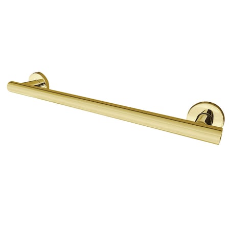 Kingston Brass GBS1424CS2 24-Inch x 1-1/4 Inch O.D Grab Bar, Polished Brass GBS1424CS2